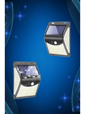 ® Solar Sensörlü Duvar Lambası Bahçe Lamba 20 Led Işık