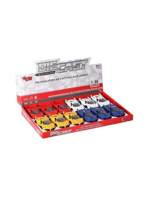 ® SR-1310-11-12-13 Çek Bırak Işıklı ve Müzikli Spor Araba 1:36 -Vardem