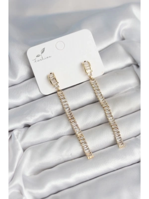 ® Su Yolu Baget Pirinç Kadın Küpe