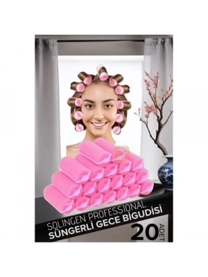 ® Süngerli Gece Bigudisi 3 cm 20 Adet Solingen Professional