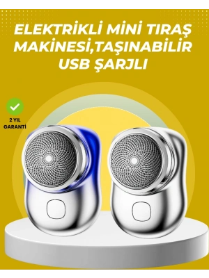 ® Taşınabilir, cep boyunda, şarjlı elektrikli tıraş makinesi