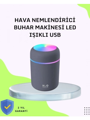 ® Taşınabilir Hava Nemlendirici – Renkli Işık ve USB Bağlantı