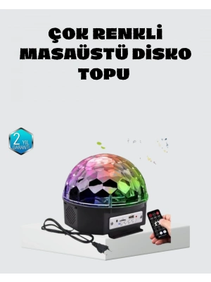 ® Taşınabilir Mini Disko Topu Lamba – Müzikle Senkronize Işık Efekti ve Parti Atmosferi