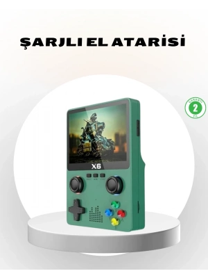 ® Taşınabilir Oyun Konsolu 3.5 İnç IPS Ekran Yaylı Çift LR Tuşlu