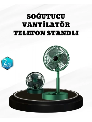 ® Taşınabilir Şarjlı Mini Fan – Katlanabilir Gövde, 3 Hız Kademesi