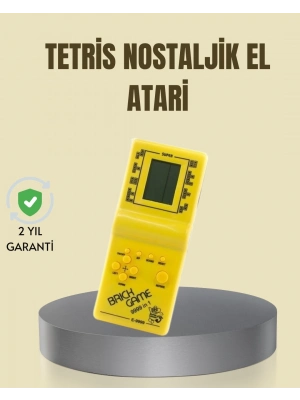 ® Taşınabilir Tetris Oyunu El Konsolu – Dayanıklı Plastik, Pil ile Çalışan Retro Oyun Aleti