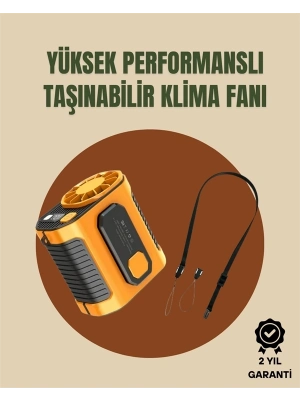 ® Taşınabilir USB Şarjlı Turbo Fan – 3 Modlu Soğutma, Hafif & Kompakt