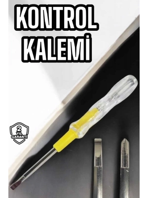 ® Test Cihazı Kontrol Kalemi Çift Başlıklı Şeffaf Elektrik Testi