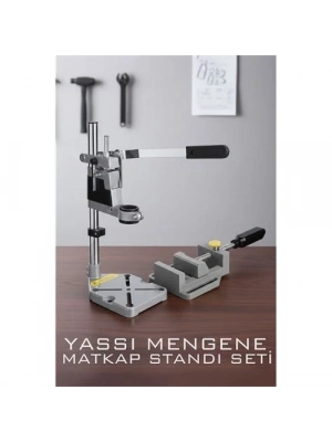 ® Tezgah Üstü Matkap Standı  + Tezgah Mengenes Seti
