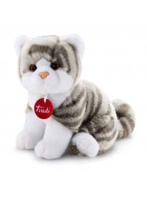® Brad Peluş Beyaz Gri Kedi 20 cm