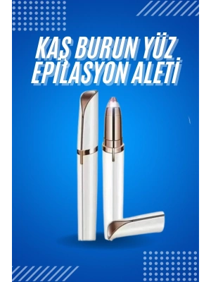 ® Tüy Kıl Alma Kaş Bıyık Unisex Yüz Bakım Epilasyon Aleti Pilli