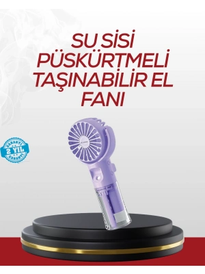 ® Type-C Şarjlı Taşınabilir Su Buharlı Mini Vantilatör