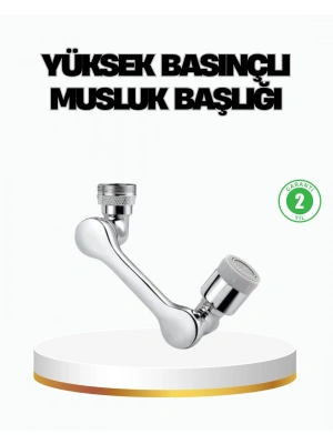 ® Üç Segmentli 1080 Derece Musluk Aparatı Esnek Döner Havalandırıcı Pratik Kullanım