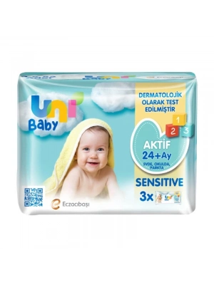 ®   Aktif Sensitive Islak Havlu Mendil 3Lü 156 Yaprak