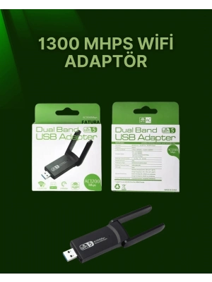 ® USB 3.0 Wireless Adaptör – 2.4GHz & 5GHz Destekli