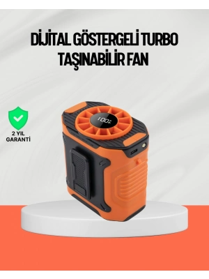 ® USB Şarjlı Güçlü Hız Ayarlı El ve Bel Fanı