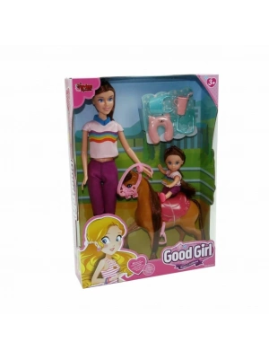 ® WG-115162 Kutulu 29cm Atlı Kızı ve Anne Bebek - Vardem Oyuncak