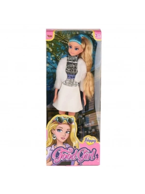 ® WG-115521  Ceketli Çizmeli Renkli Saçlı Bebek 29 cm -Vardem Oyuncak