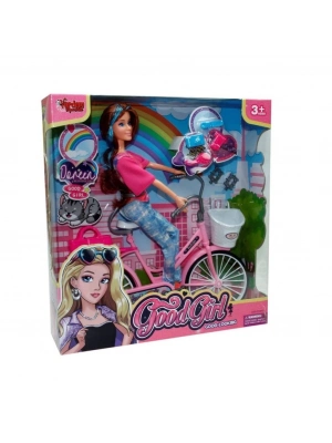 ® WG-66760 Kutulu 29cm Akesuarlı Bisikletli Bebek - Vardem Oyuncak