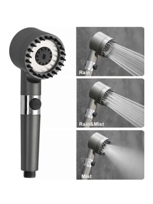 ® Yeni Masaj Etkili Nesil Filtreli  Duş Başlığı Fıskiyesi Duş Banyo