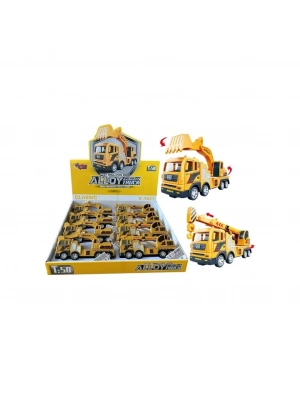 ® YH-711-54A SÜRTMELİ METAL 1:50 SARI VİNÇ VE