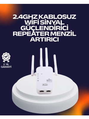 ® Yüksek Hızlı Parazit Önleyici WiFi Repeater Router