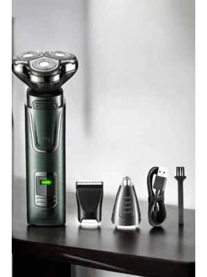 ® Yüksek Performanslı 3 Başlıklı Profesyonel Tıraş Makinesi