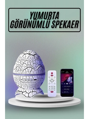 ® Yumurta Görünümlü Masa ve Gece Lambası Renk Değiştirebilen Projektör