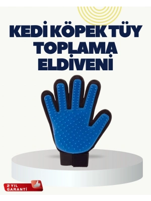® Yumuşak Silikonlu Kedi ve Köpek Tüy Toplama Eldiveni – Masaj Etkili Tüy Dökülme Önleyici