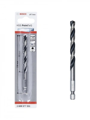® Bosch Pointteq Altıgen Şaftlı Hss Matkap Ucu 7 mm