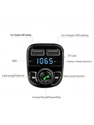ÇOK SATAN Carx8 Bluetooth Araç Kiti Fm Transmitter
