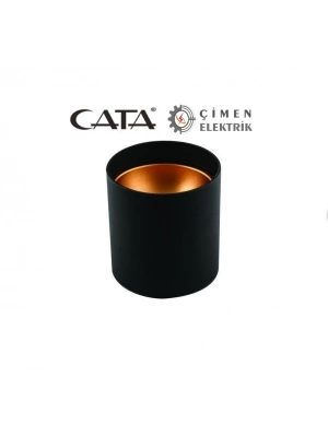 ÇOK SATAN CATA CT 5421 Siyah Bakır Dekoratif Spot Kasa GU-10 Duy