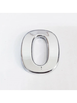 ® Cemax 0 Rakamı 3,75 cm Krom Yapışkanlı