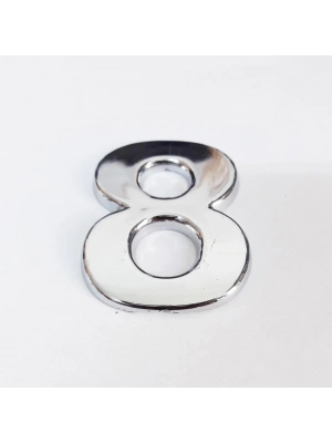 ® Cemax 8 Rakamı 3,75 cm Krom Yapışkanlı
