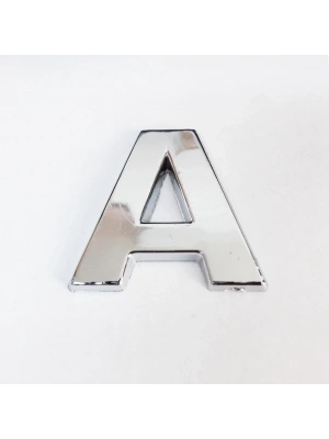 ® Cemax A Harfi  3,75 cm Krom Yapışkanlı