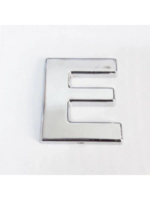 ® Cemax E Harfi  3,75 cm Krom Yapışkanlı