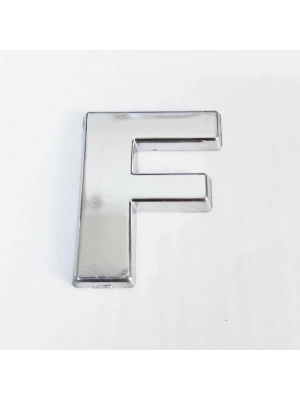 ® Cemax F Harfi  3,75 cm Krom Yapışkanlı