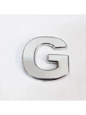 ® Cemax G Harfi  3,75 cm Krom Yapışkanlı