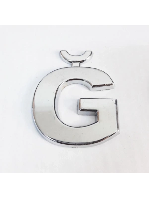 ® Cemax Ğ Harfi  3,75 cm Krom Yapışkanlı