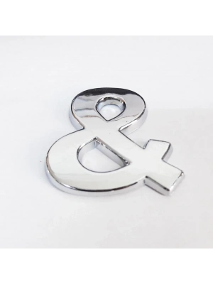 ® Cemax & İşareti 3,75 cm Krom Yapışkanlı