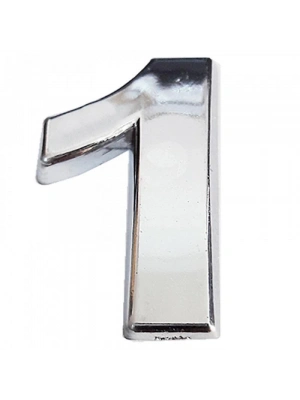 Cemax Krom Yapışkanlı 1 Rakamı 5 cm