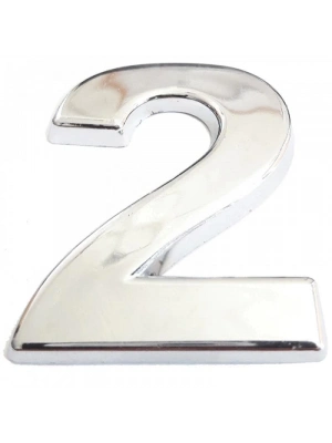 ® Cemax Krom Yapışkanlı 2 Rakamı 5 cm