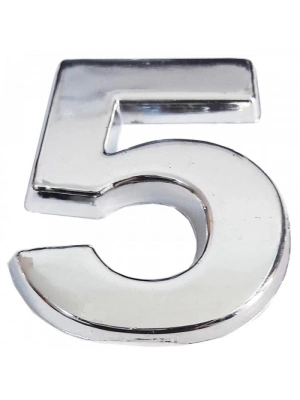 ® Cemax Krom Yapışkanlı 5 Rakamı 5 cm