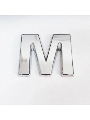 ® Cemax M Harfi  3,75 cm Krom Yapışkanlı