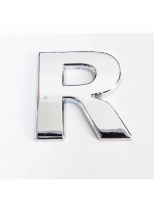 ® Cemax R Harfi  3,75 cm Krom Yapışkanlı
