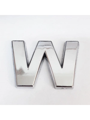 ® Cemax W Harfi  3,75 cm Krom Yapışkanlı