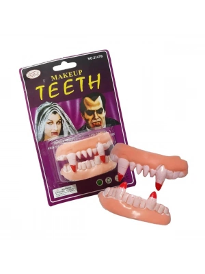 ÇOK SATAN Çift Damak Yumuşak Vampir Dişleri 1 Çift