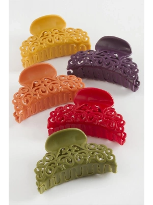 ÇOK SATAN Çini Desenli Renkli Mandal Toka 6 cm