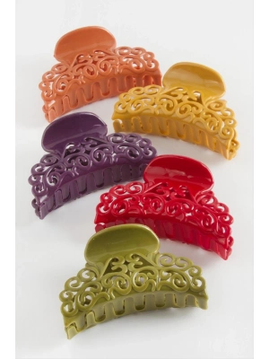 ÇOK SATAN Çini Desenli Renkli Mandal Toka 8 cm