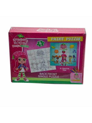 ÇOK SATAN CK7880 Çilek Kız  Boyamalı  Puzzle -Utku Oyuncak